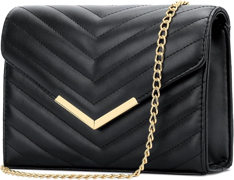 KKXIU Leather Evening Envelope Handbags