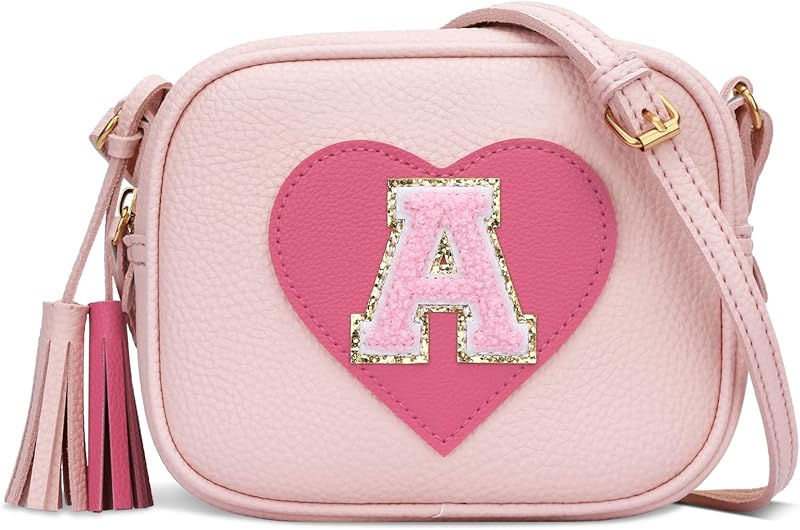 KKXIU Toddler Leather Crossbody Tassel